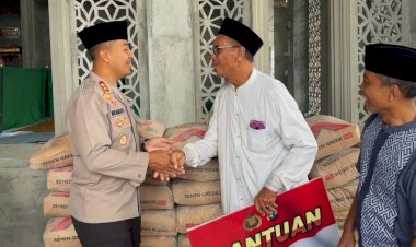 Polri-Peduli-Polres-Kediri-Salurkan-Bantuan-Untuk-Pembangunan-Masjid-An-Nur-Al-Utsmani