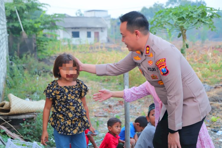 Kapolres Gresik Kunjungi Siswi SD Korban Dugaan Penganiayaan