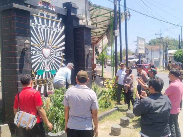 Polres Tulungagung Apresiasi Warga Perguruan, 16 Tugu Pencak Silat Sudah Dibongkar Sukarela