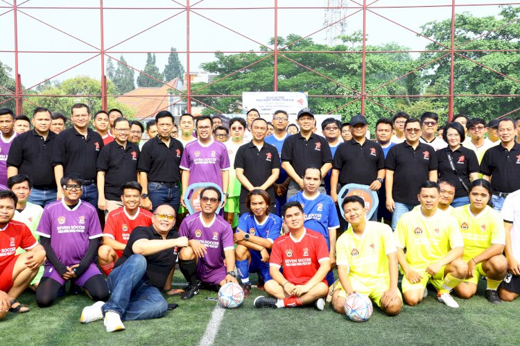 Perkuat Sinergisitas, Polri dan Jurnalis Gelar Seven Soccer