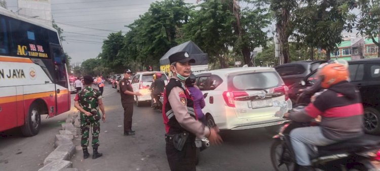 Amankan Piala Dunia U-17, Personel Polresta Sidoarjo Siaga di Batas Kota