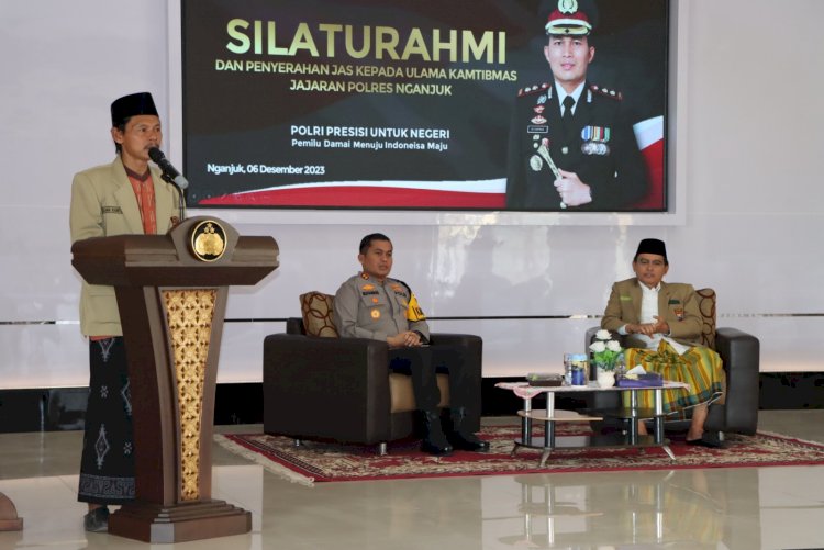 Polres Nganjuk Ajak Ulama Cegah Radikalisme Wujudkan Pemilu 2024 Sejuk dan Damai