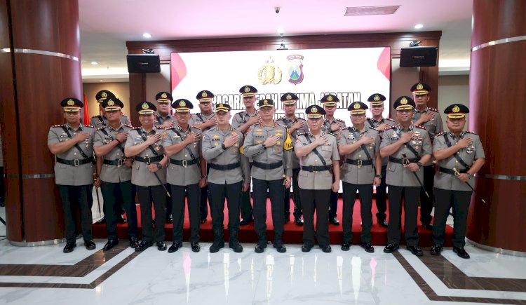 Kapolda Jatim Pimpin Sertijab PJU dan Kapolres Jajaran