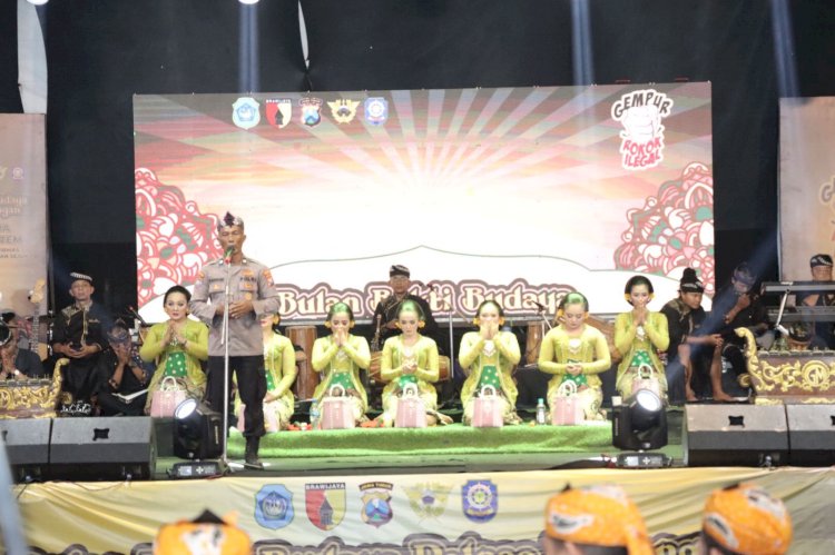 Untuk Pemilu Damai, Polres Lamongan Gelar Malam Bulan Bakti Budaya Nusantara