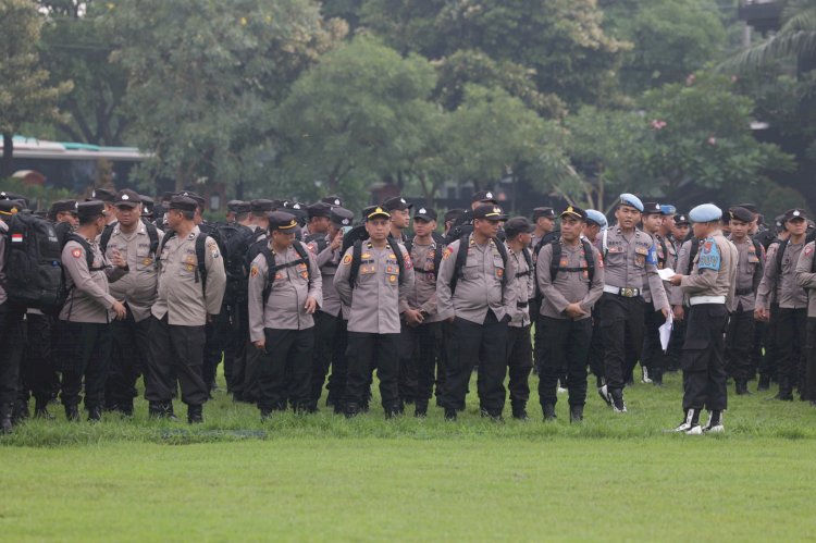 Polda Jatim Kembali Cek Kesiapan Jelang Pergeseran Personel Pengamanan Pemilu