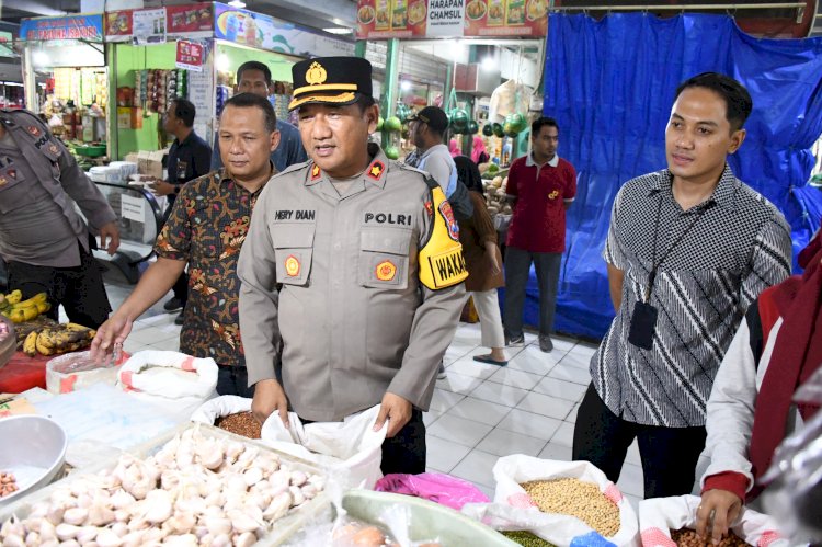 Satgas Pangan Polres Madiun Kota Bersama Disperindag Pantau Stok dan Harga Bahan Pokok Pangan