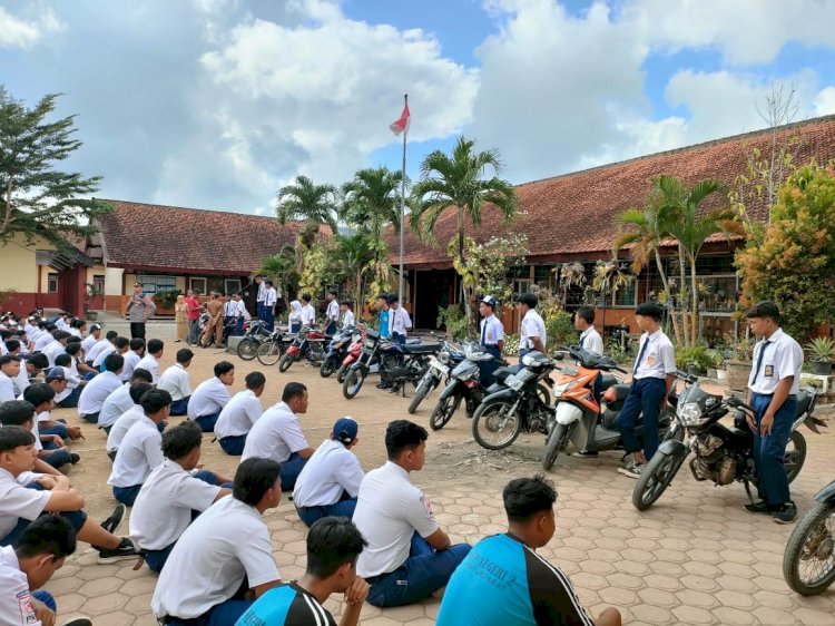 Polres Tulungagung Amankan Puluhan Motor Milik Pelajar yang Diduga Akan Tawuran