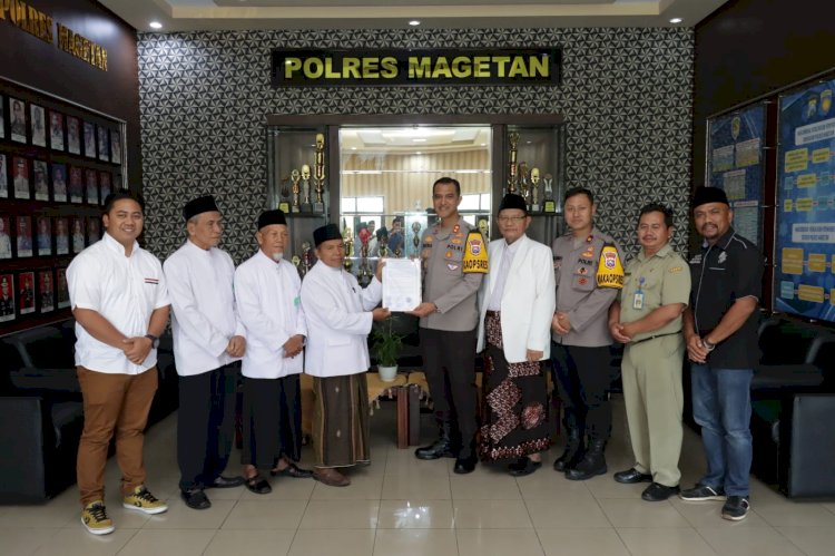 Cooling System Jelang Pilkada, Kapolres Magetan Sambut Silaturahmi Ketua MUI Sinergitas Ulama dan Umaro