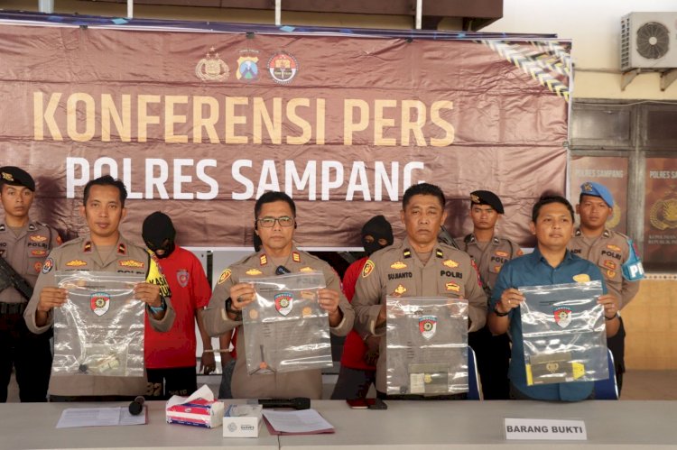 Polres Sampang Berhasil Ungkap Curanmor 9 TKP , 3 Tersangka Diamankan