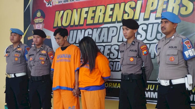 Pasutri Spesialis Curi Motor di Sidoarjo Diringkus Polisi