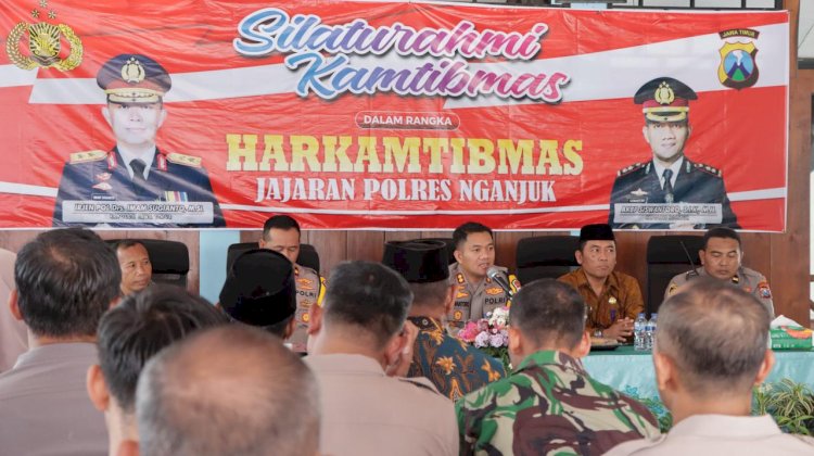 Cooling System Jelang Pilkada 2024 Polres Nganjuk Gelar Silaturahmi Kamtibmas