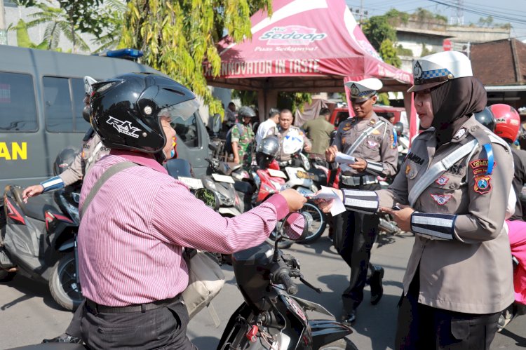 Ops Zebra Semeru 2024 Polres Jember Bersama Forkopimda Sosialisasikan Keselamatan Berlalu Lintas