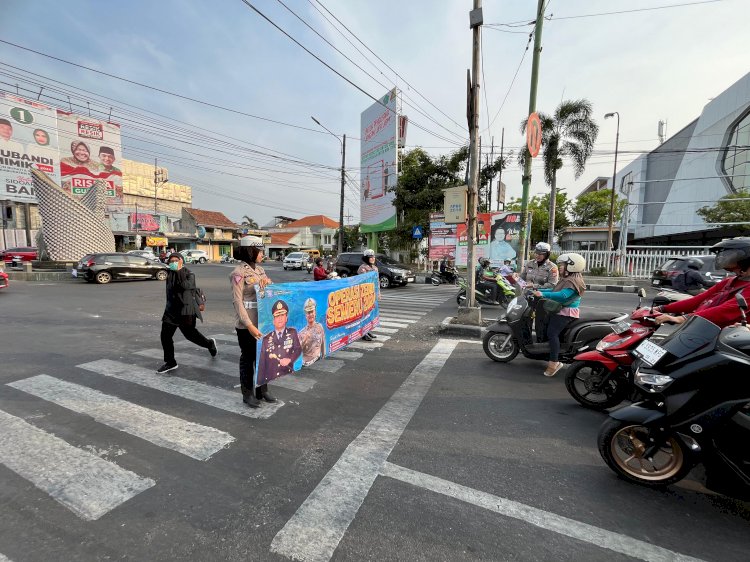 Upaya Preemtif Operasi Zebra Semeru 2024, Satlantas Polresta Sidoarjo Turun Langsung Ke Masyarakat