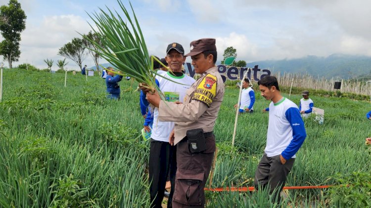 Wujudkan Ketahanan Pangan Nasional, Polres Magetan Terjunkan Bhabinkamtibmas Beri Edukasi Masyarakat