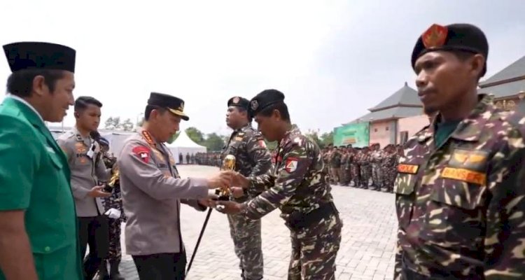 Kapolri Pimpin Apel Kebangsaan, Lepas Ribuan Kader Banser Amankan Nataru