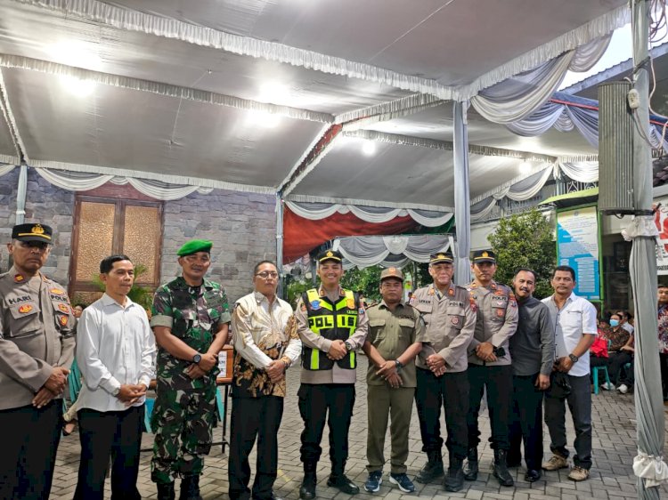 Sinergitas Amankan Ibadah Natal di Kecamatan Krian