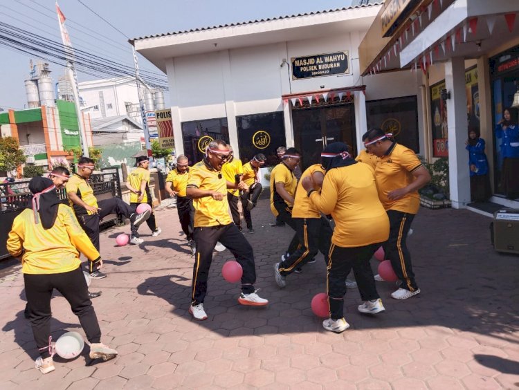 Semarak HUT Kemerdekaan RI ke-81, Polsek Buduran Gelar Lomba Tradisional Pererat Soliditas Personel